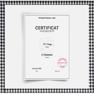 Certificat d’authenticité